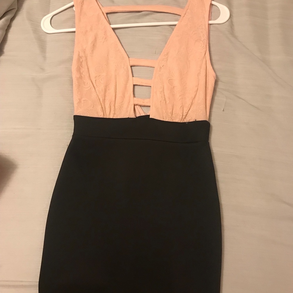 Pink & Black Dress